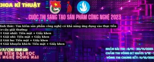 Cuộc Thi Sáng Tạo Sản Phẩm Công Nghệ Năm 2023