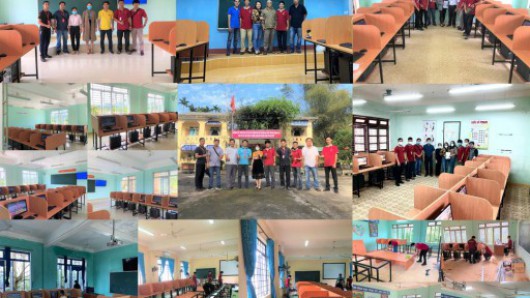 DNTU trao tặng 126 bộ máy tính và 07 tivi (49 inch) cho các trường trường Tiểu học, Trung học tại tỉnh Quảng Ngãi