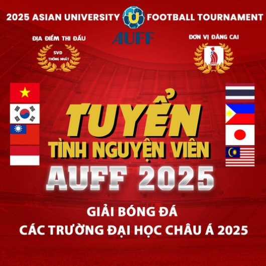 GIẢI BÓNG ĐÁ CÁC TRƯỜNG ĐẠI HỌC CHÂU Á (AUFF CUP 2025)