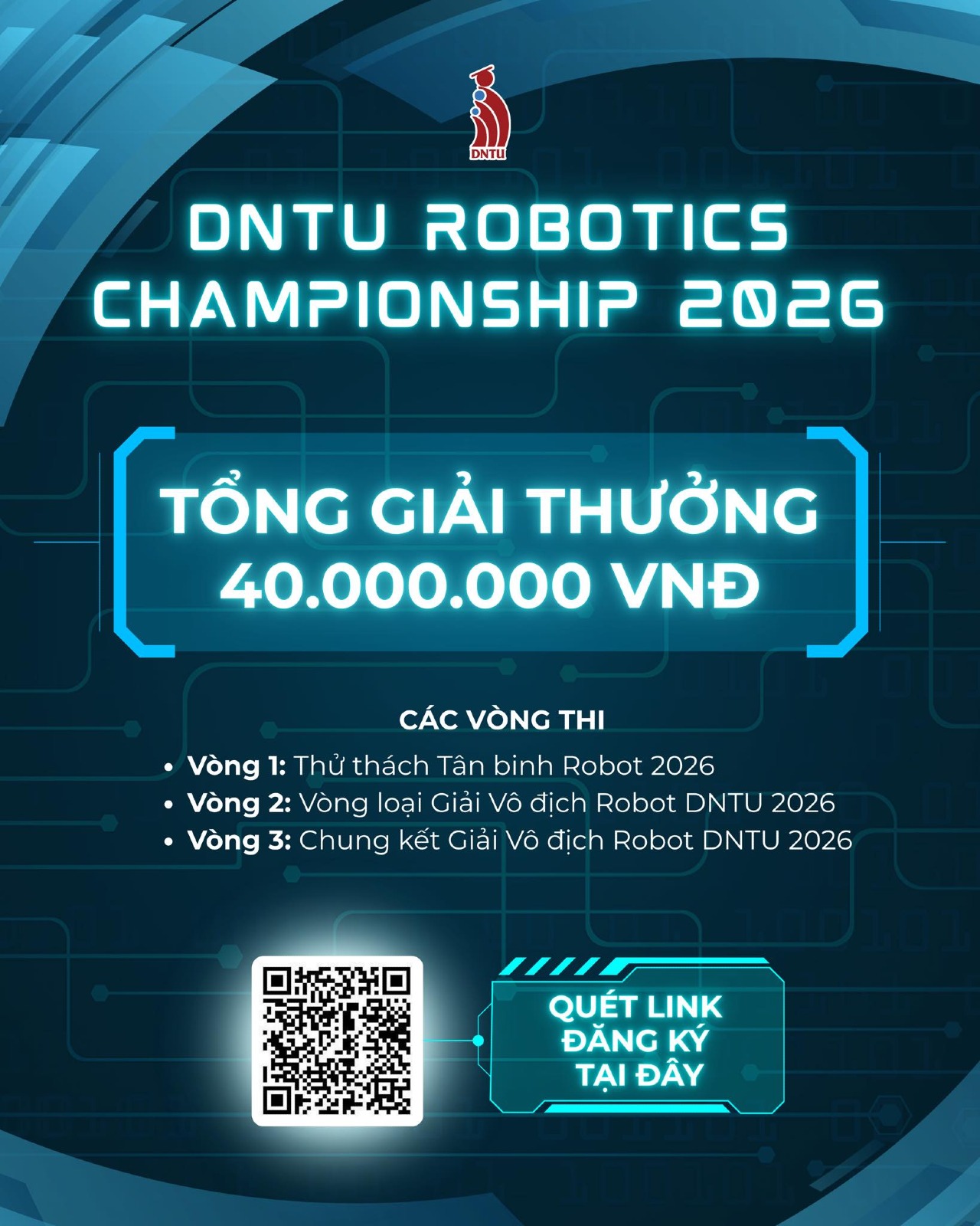 DNTU ROBOTICS CHAMPIONSHIP 2026 CHÍNH THỨC KHỞI ĐỘNG